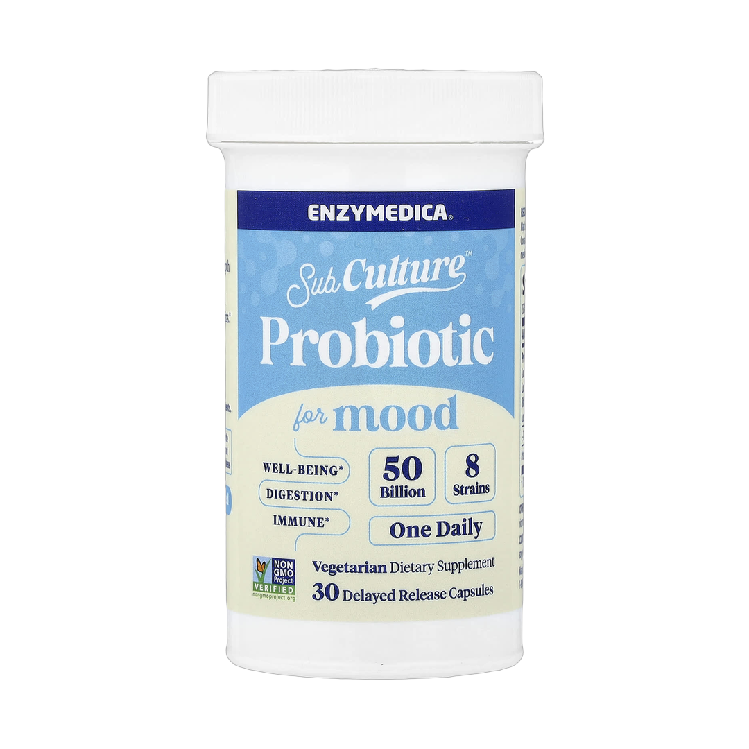 Enzymedica, SubCulture™ Probiotic For Mood, 30 Delayed Release Capsules