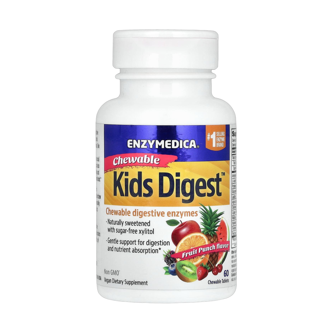 Enzymedica, Kids Digest, Fruit Punch, 60 Chewable Tablets