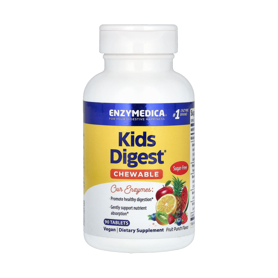 Enzymedica, Kids Digest, Fruit Punch, 90 Tablets