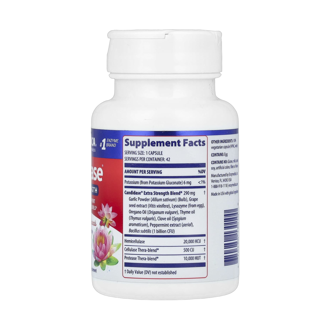 Enzymedica, Candidase, 42 Capsules