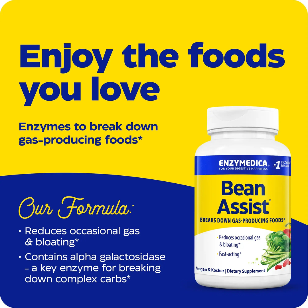 Enzymedica, BeanAssist®, 30 Capsules