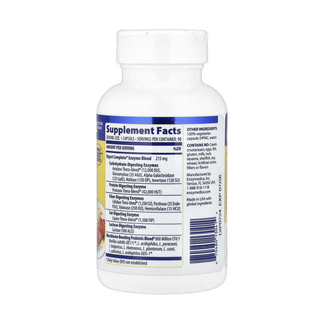 Enzymedica, Digest Complete® +Probiotics, 90 Capsules