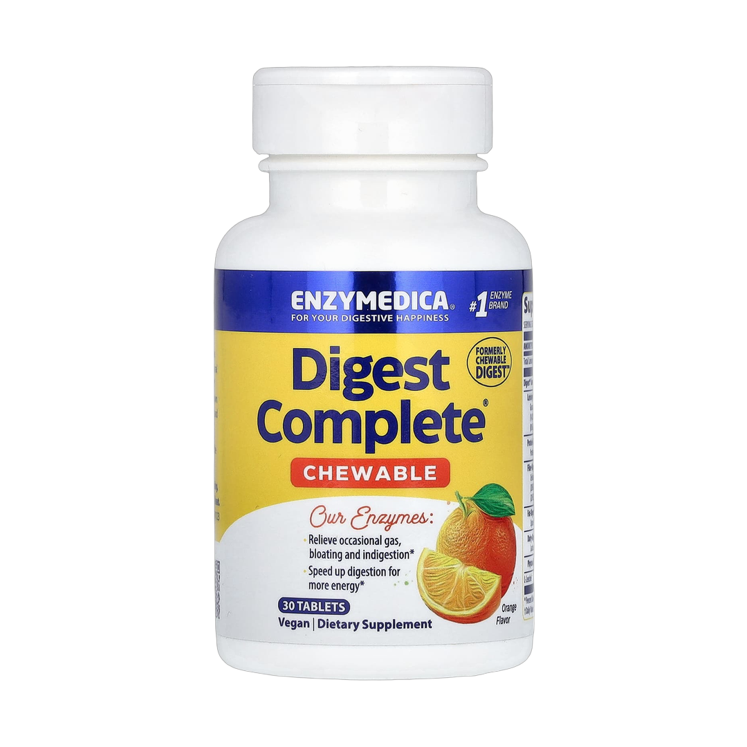 Enzymedica, Chewable Digest Complete, Orange, 30 Tablets