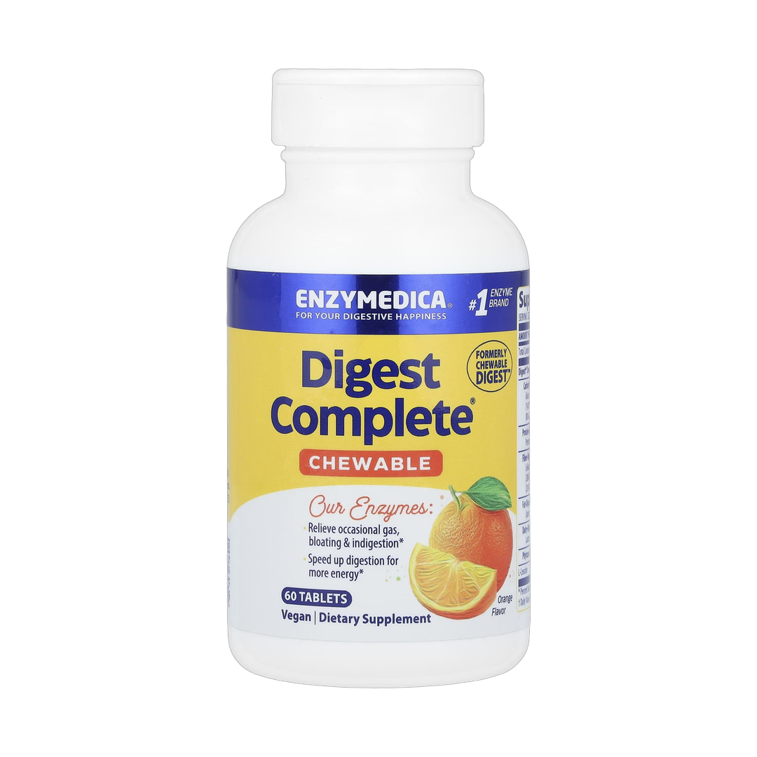 Enzymedica, Digest Complete Chewable, Orange, 60 Tablets