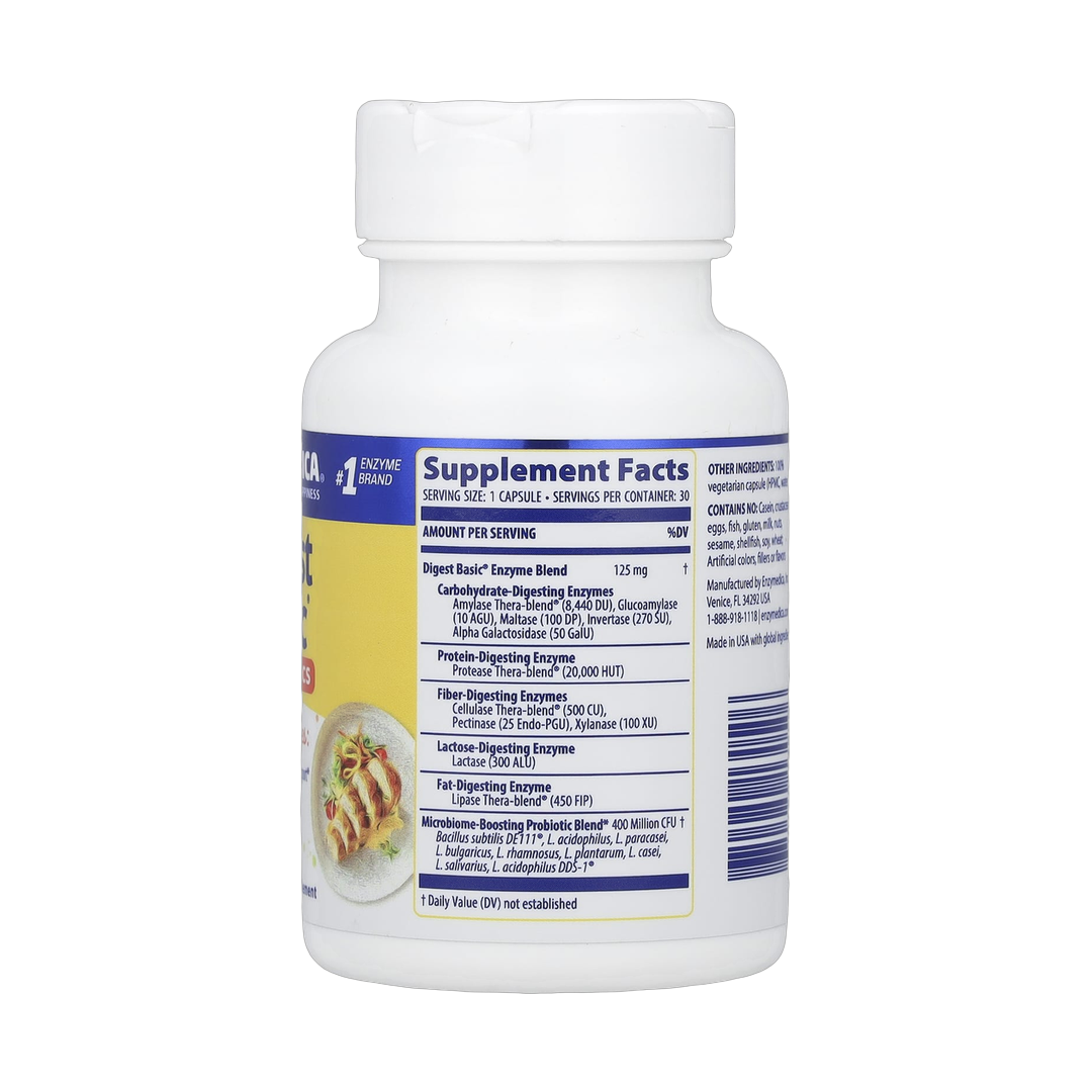 Enzymedica, Digest Basic® + Probiotics, 30 Capsules