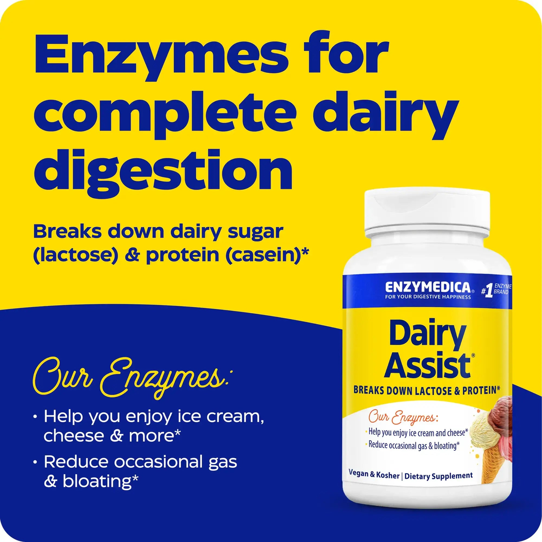 Enzymedica, DairyAssist®, 30 Capsules