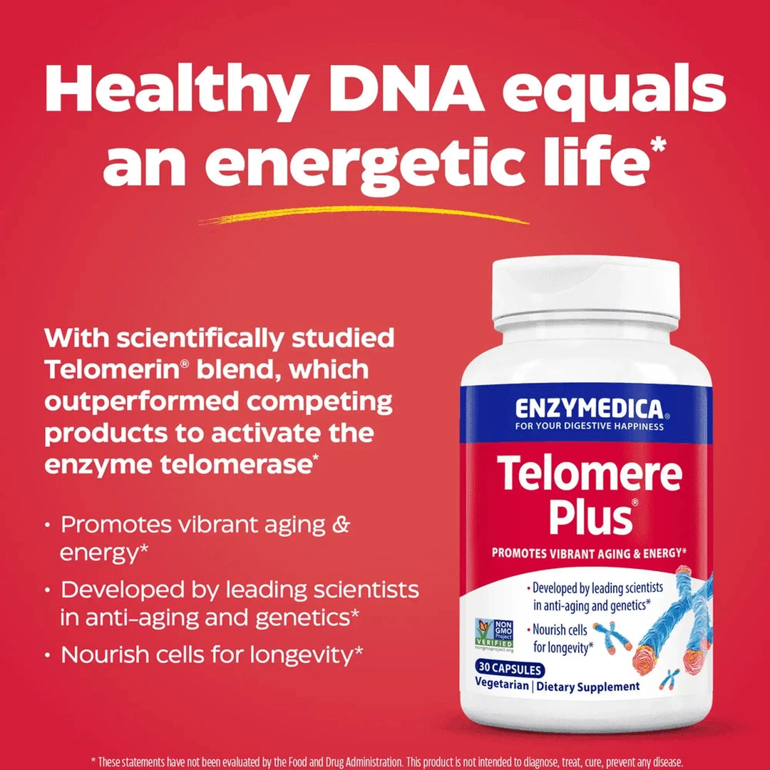 Enzymedica, Telomere Plus, 30 Capsules