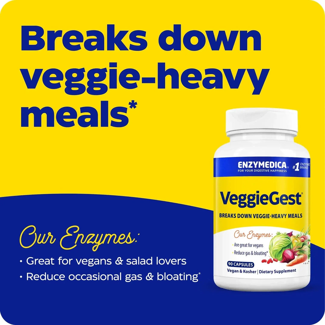Enzymedica, VeggieGest®, 60 Capsules
