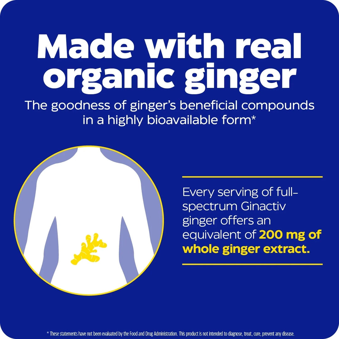 Enzymedica, Ginger & Vitamin B6 Gummies, Lemon Ginger, 60 Gummies