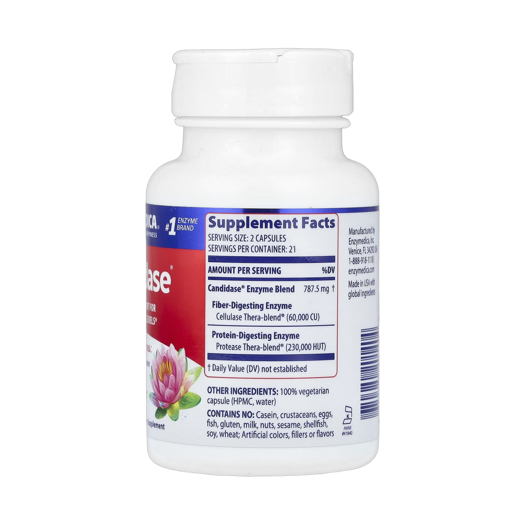 Enzymedica, Candidase, 42 Capsules