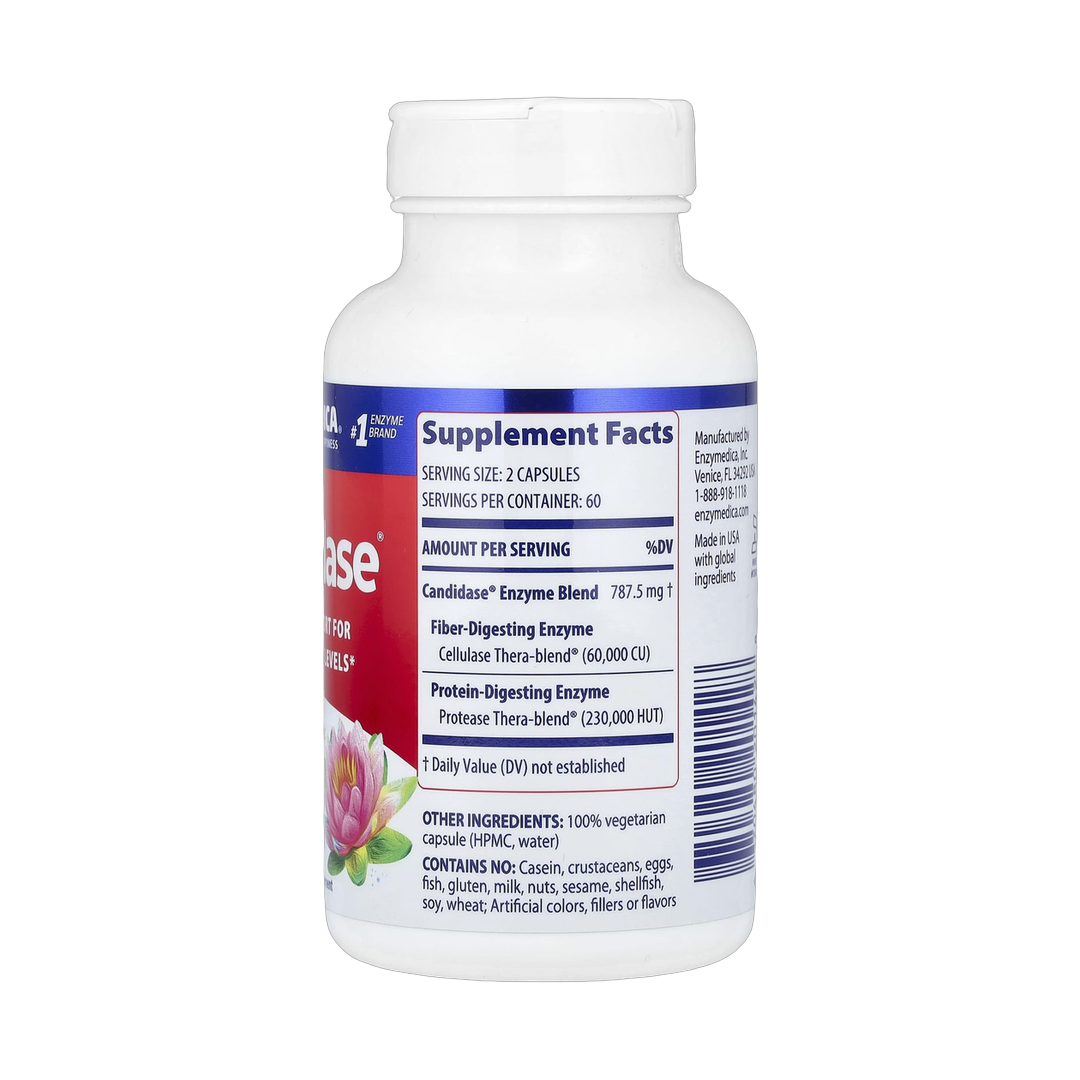 Enzymedica, Candidase, 120 Capsules