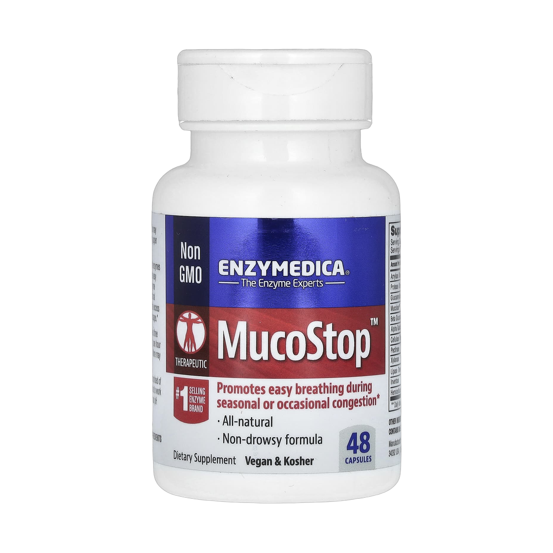 Enzymedica, MucoStop, 48 Capsules