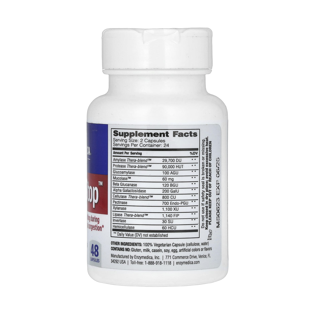 Enzymedica, MucoStop, 48 Capsules