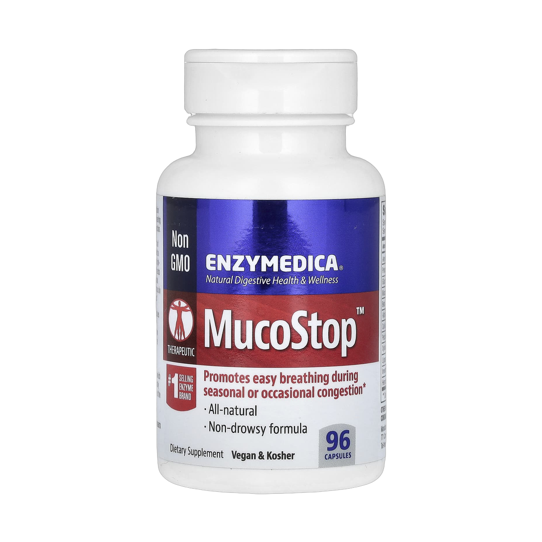 Enzymedica, MucoStop, 96 Capsules