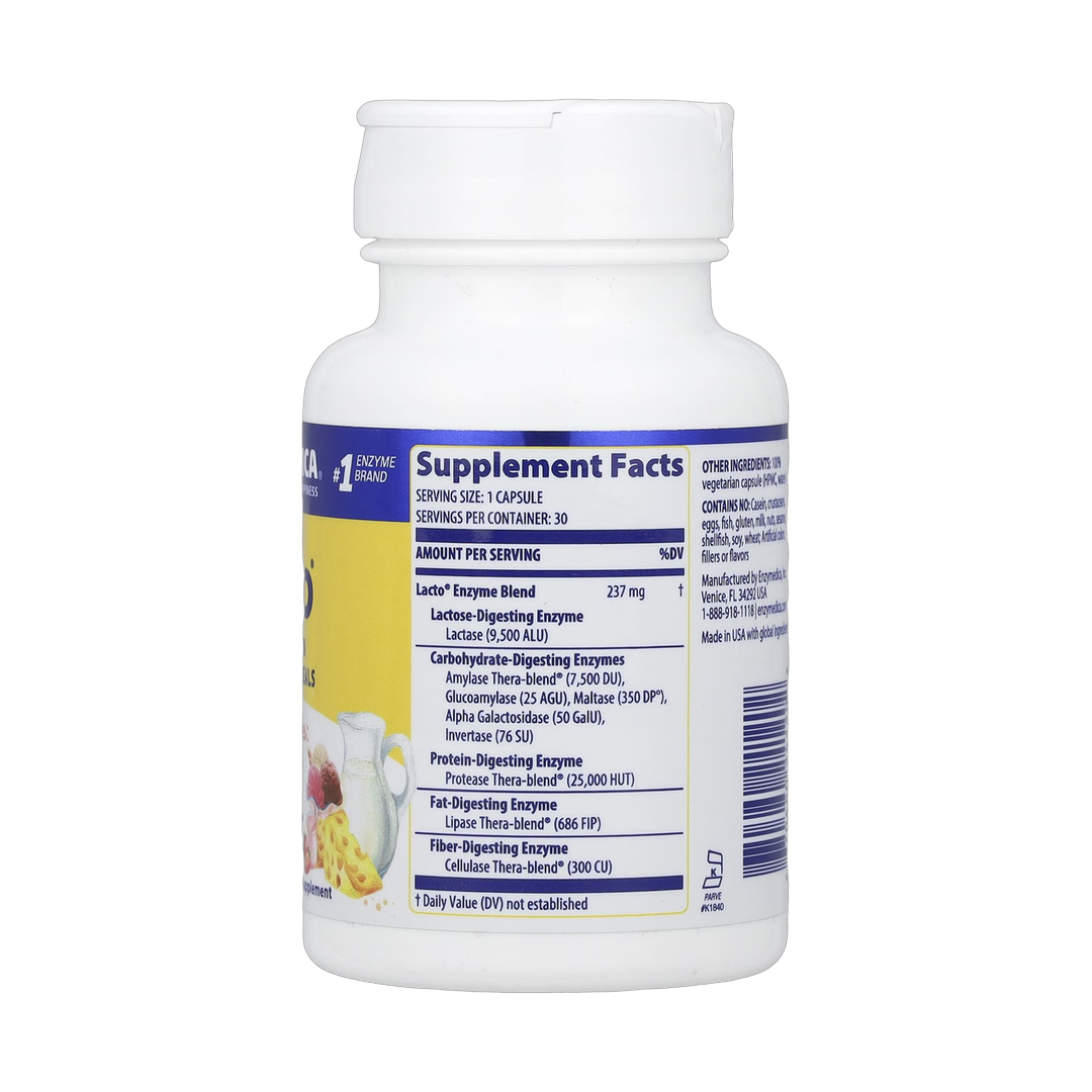 Enzymedica, Lacto®, 30 Capsules