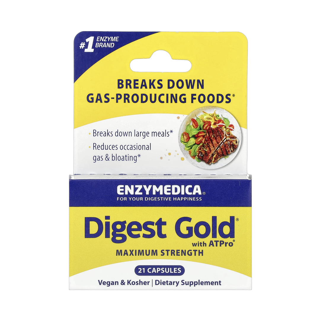 Enzymedica, Digest Gold® with ATPro®, Maximum Strength , 21 Capsules