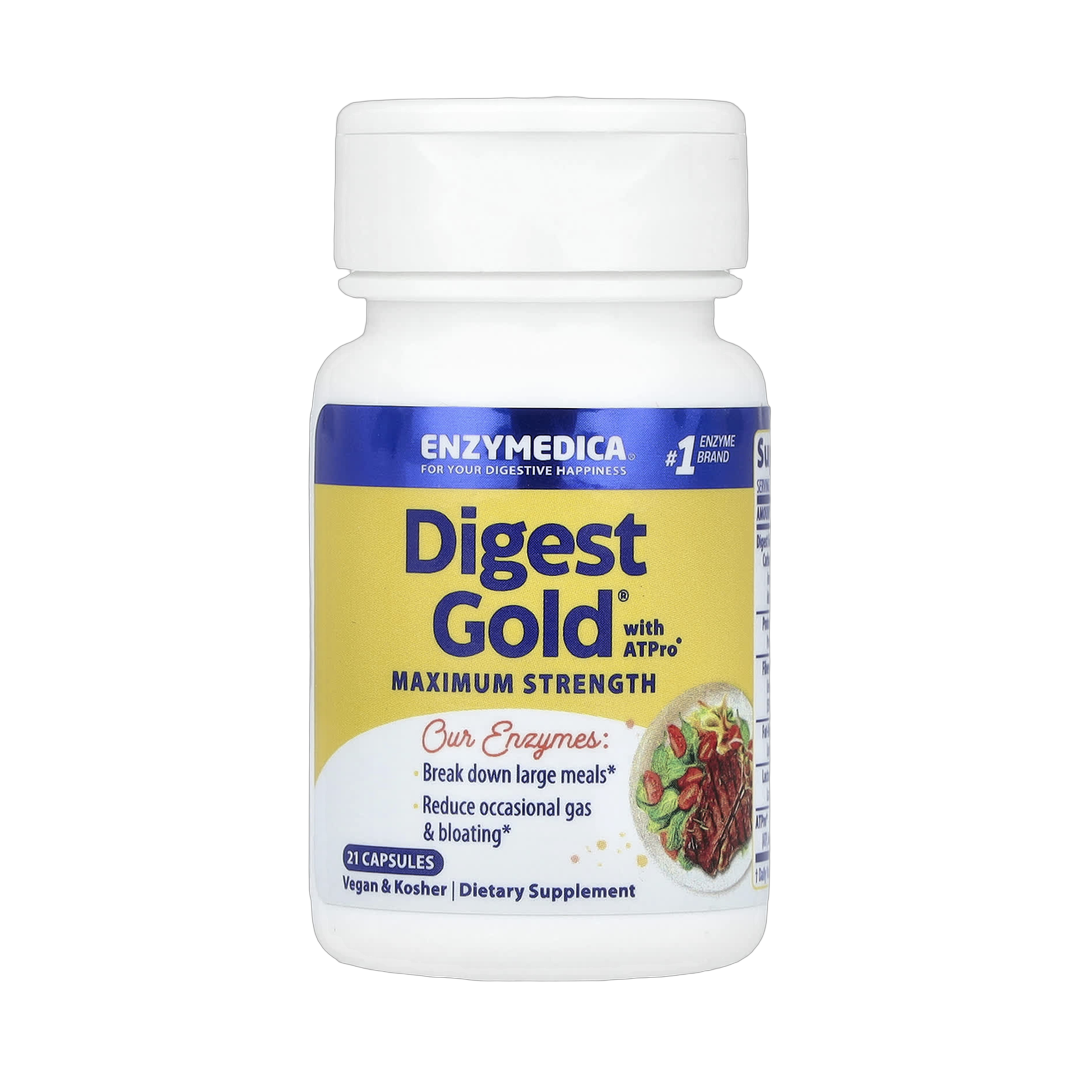 Enzymedica, Digest Gold® with ATPro®, Maximum Strength , 21 Capsules