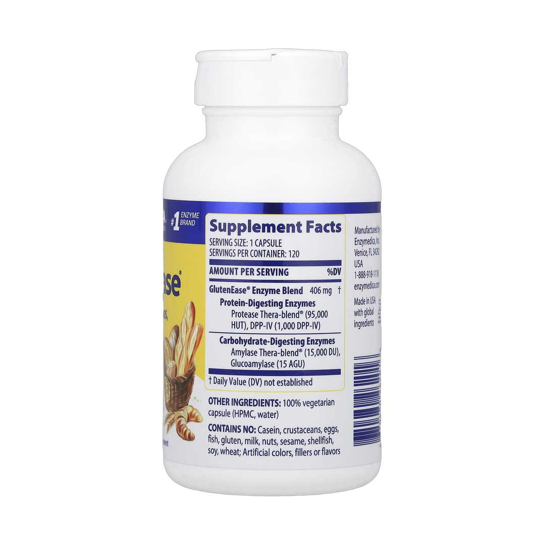 Enzymedica, GlutenEase®, 120 Capsules