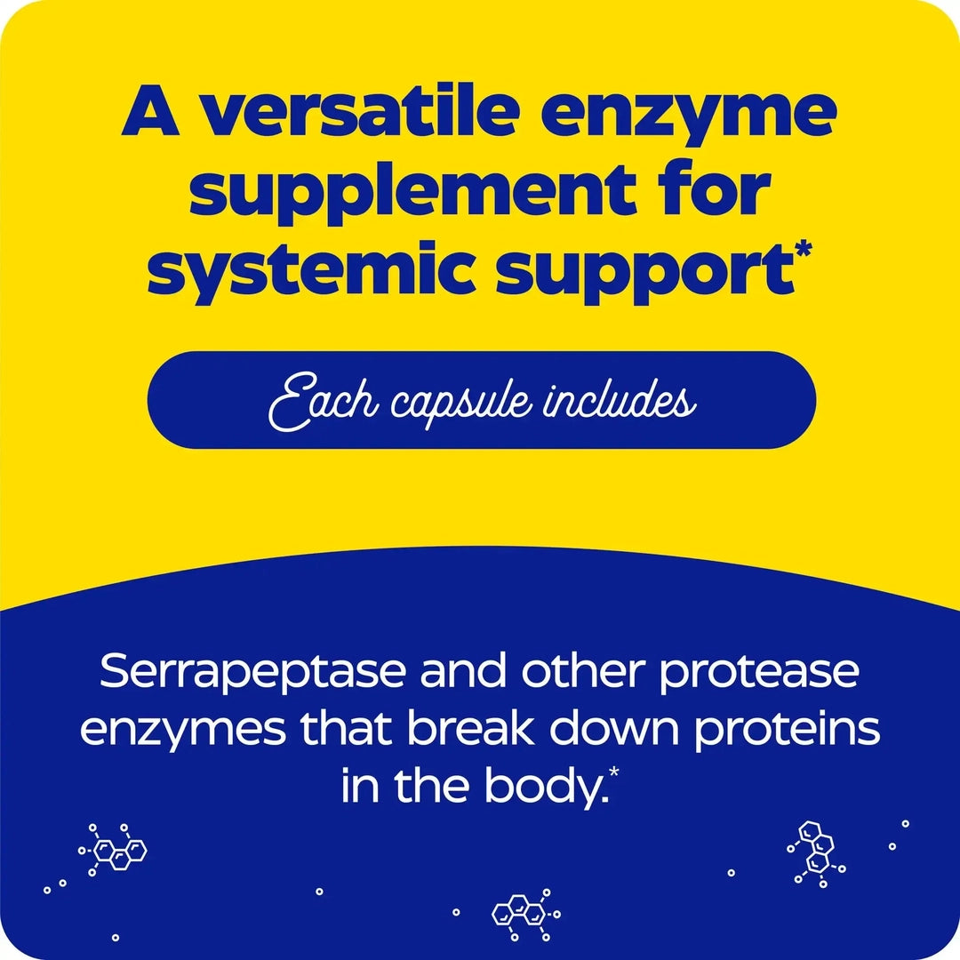 Enzymedica, SerraGold®, High Potency Serrapeptase, 60 Capsules