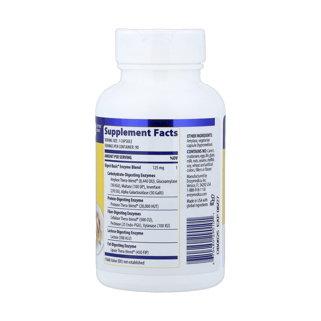 Enzymedica, Digest Basic®, 90 Capsules
