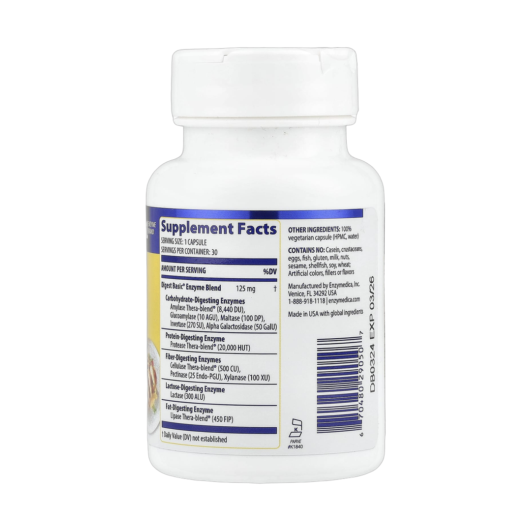Enzymedica, Digest Basic®, 30 Capsules