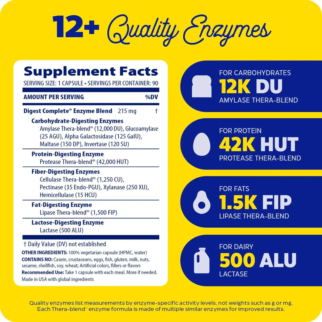 Enzymedica, Digest Complete®, 90 Capsules
