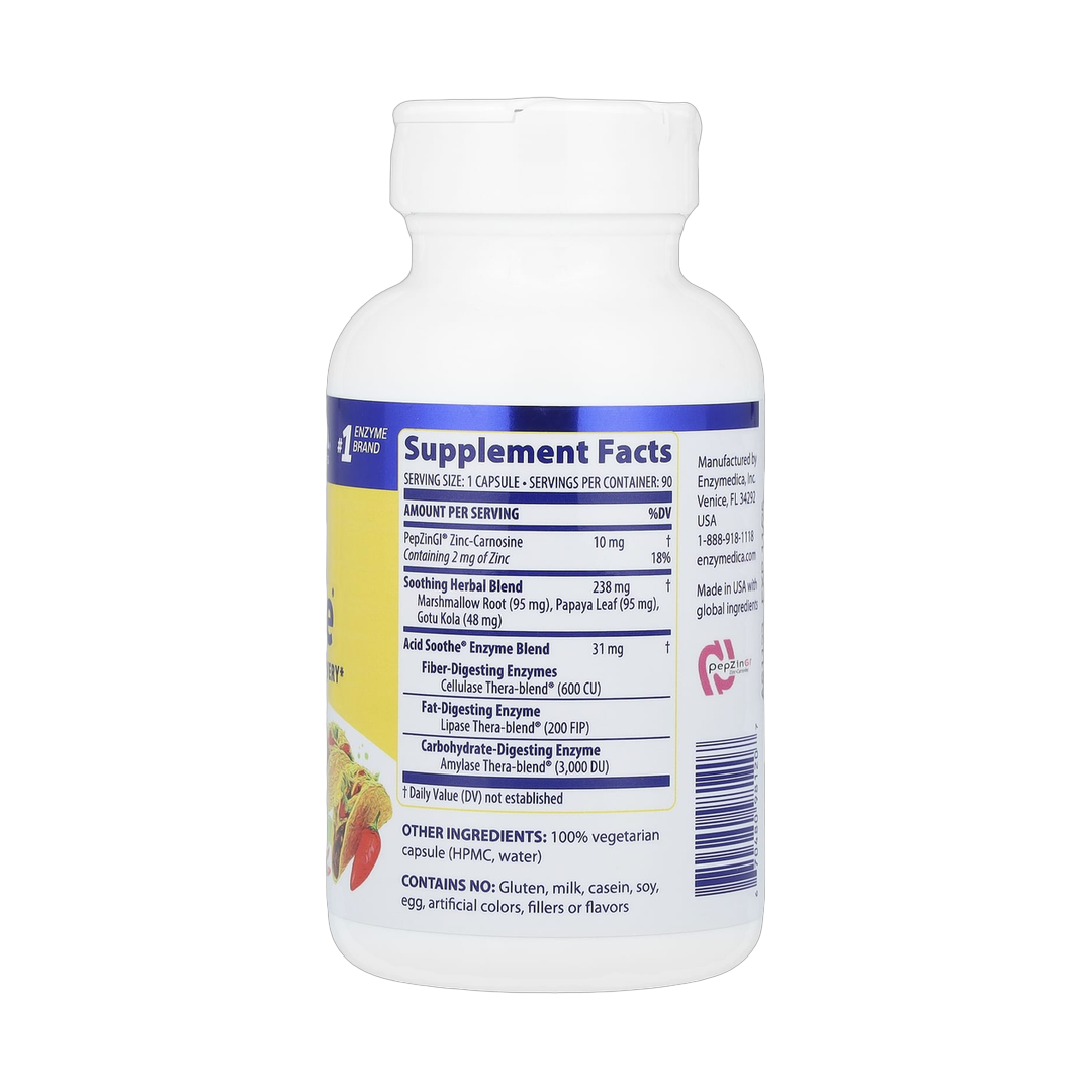 Enzymedica, Acid Soothe, 90 Capsules
