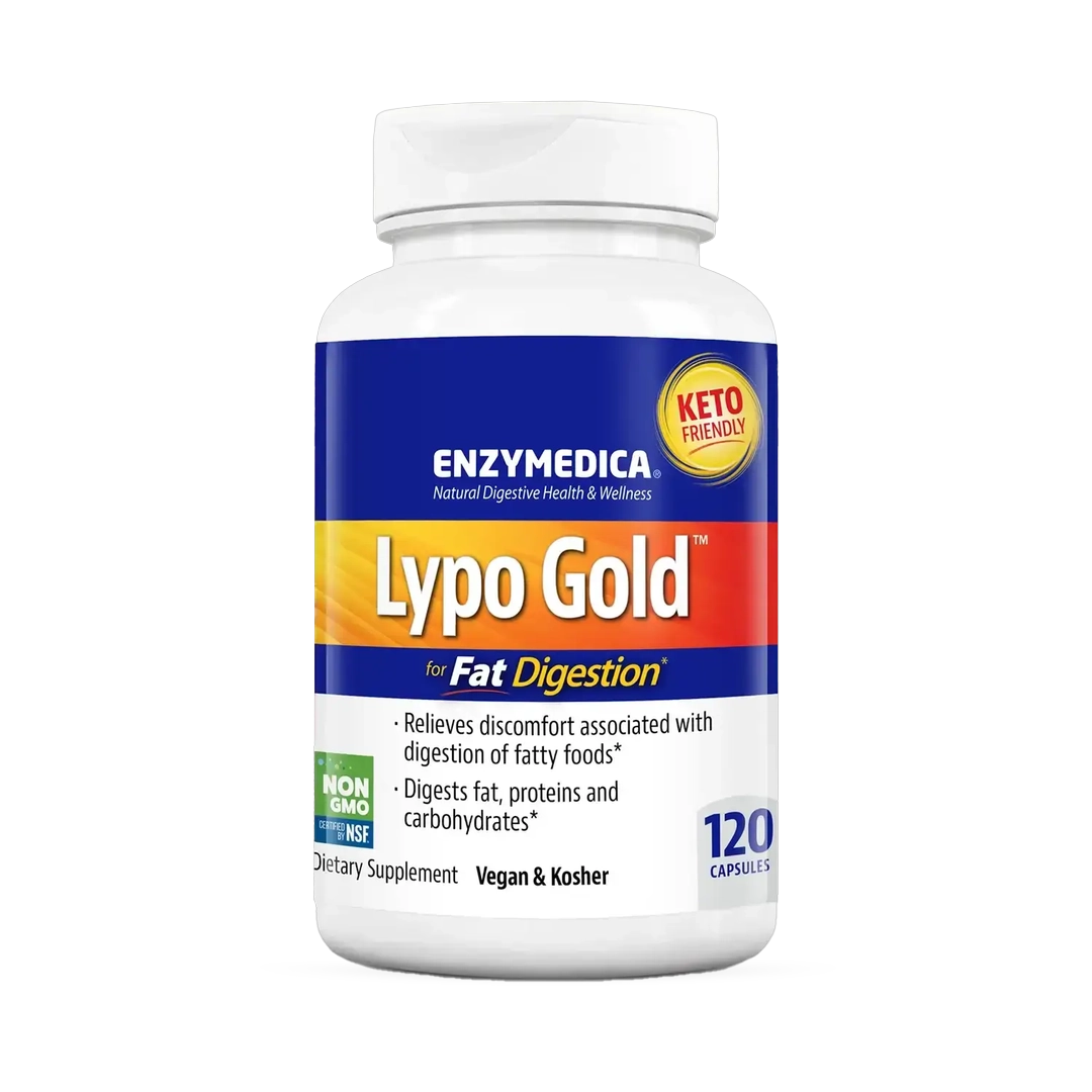 Enzymedica, Lypo Gold, For Fat Digestion, 120 Capsules