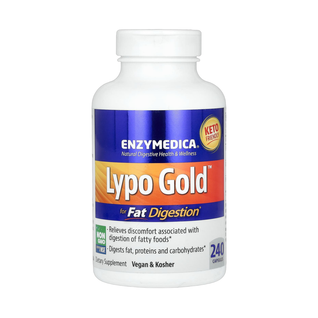 Enzymedica, Lypo Gold, For Fat Digestion, 240 Capsules
