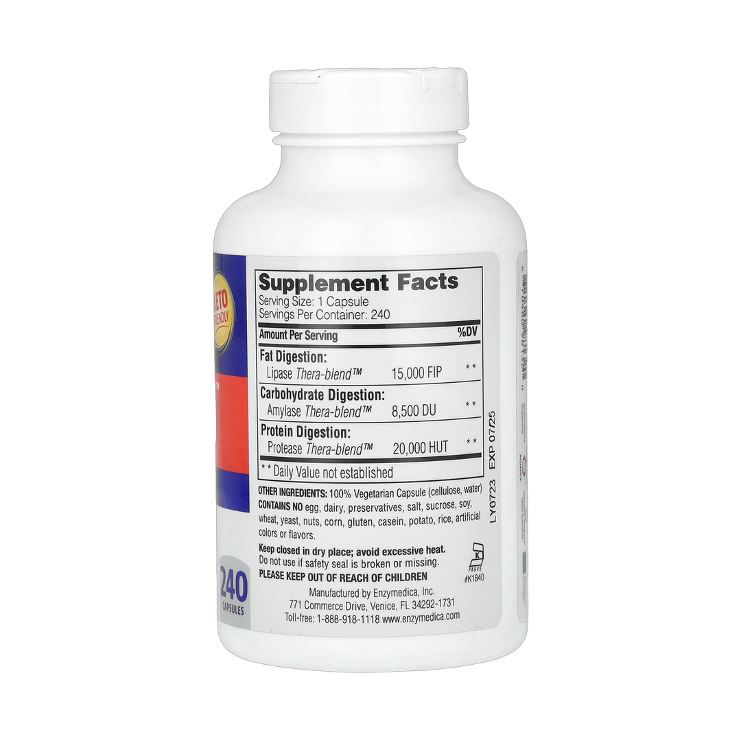 Enzymedica, Lypo Gold, For Fat Digestion, 240 Capsules