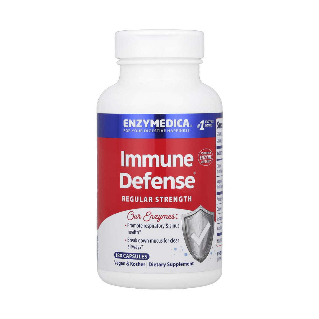 Enzymedica, Immune Defense®, Regular Strength, 180 Capsules