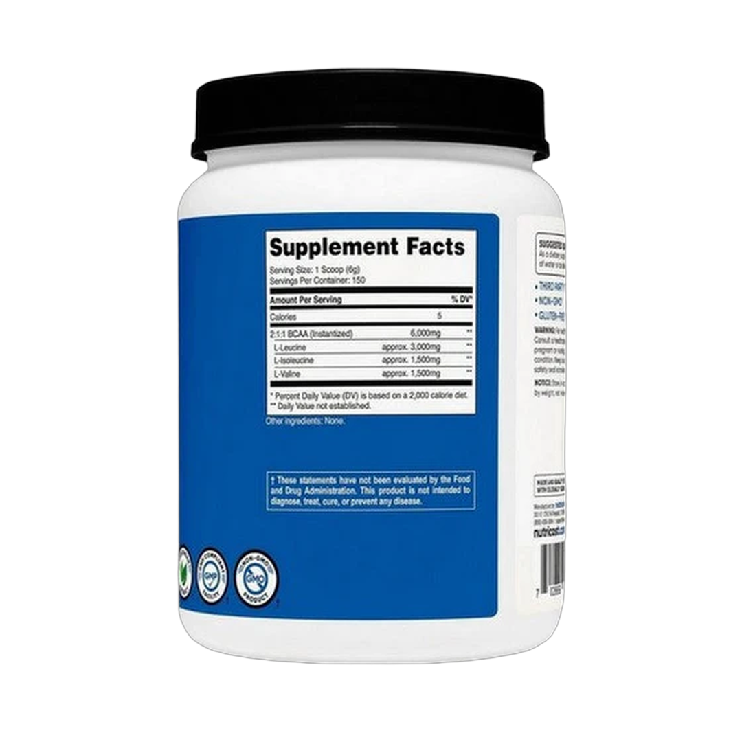Nutricost, Performance, BCAA Powder, Unflavored, 2 lb, 900 g
