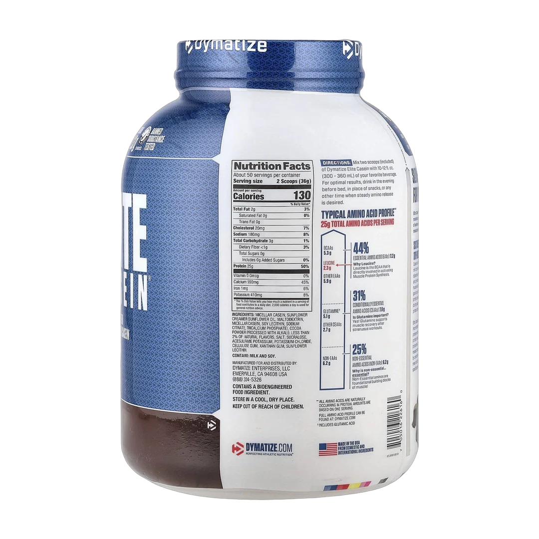 Dymatize, Elite Casein®, Rich Chocolate, 4 lb (1.8 kg)