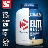 Dymatize, Elite Casein®, Smooth Vanilla, 4 lb (1.8 kg)