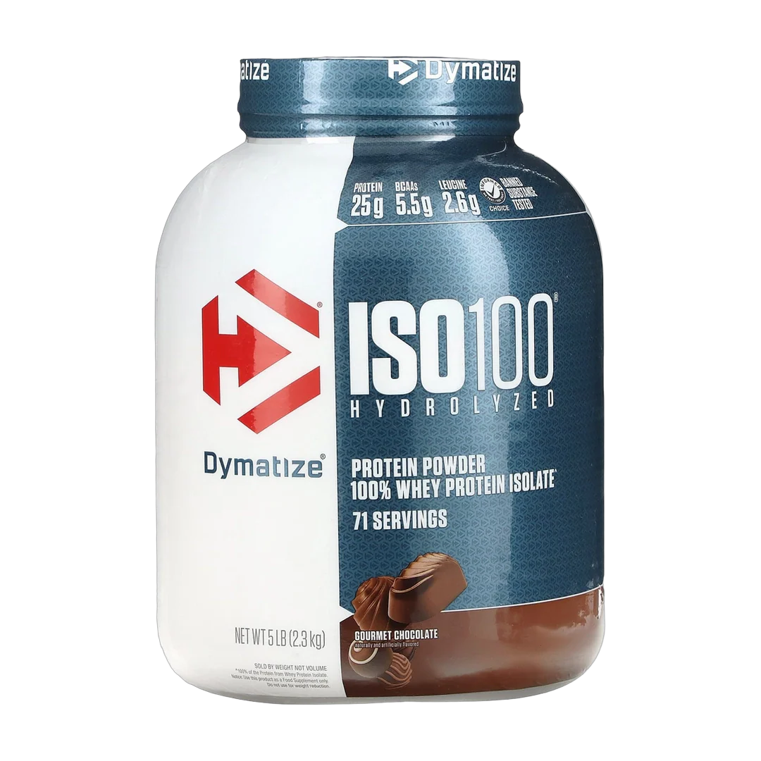 Dymatize, ISO100® Hydrolyzed, 100% Whey Protein Isolate, Gourmet Chocolate, 5 lbs (2.3 kg)