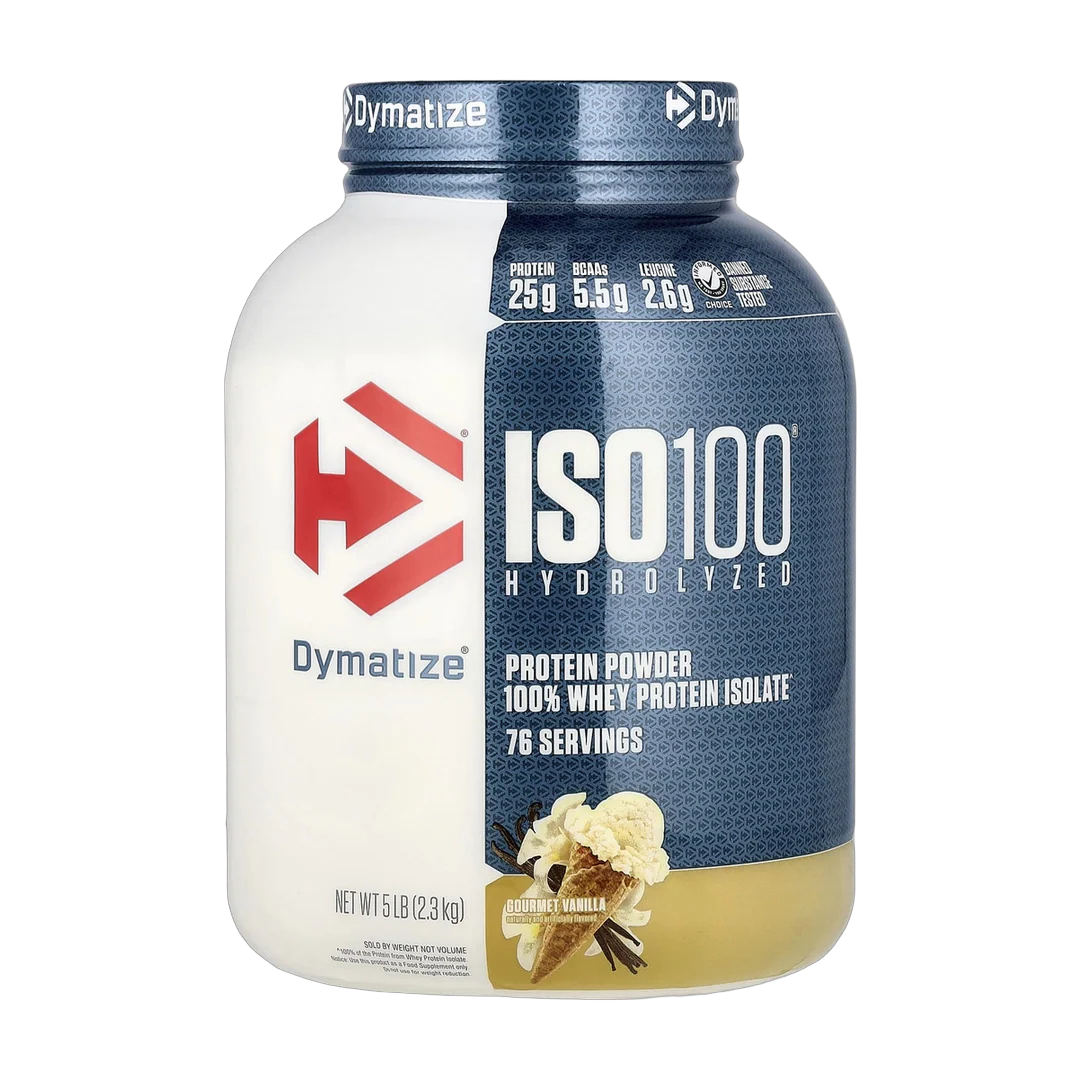 Dymatize, ISO100® Hydrolyzed, 100% Whey Protein Isolate, Gourmet Vanilla, 5 lb (2.3 kg)