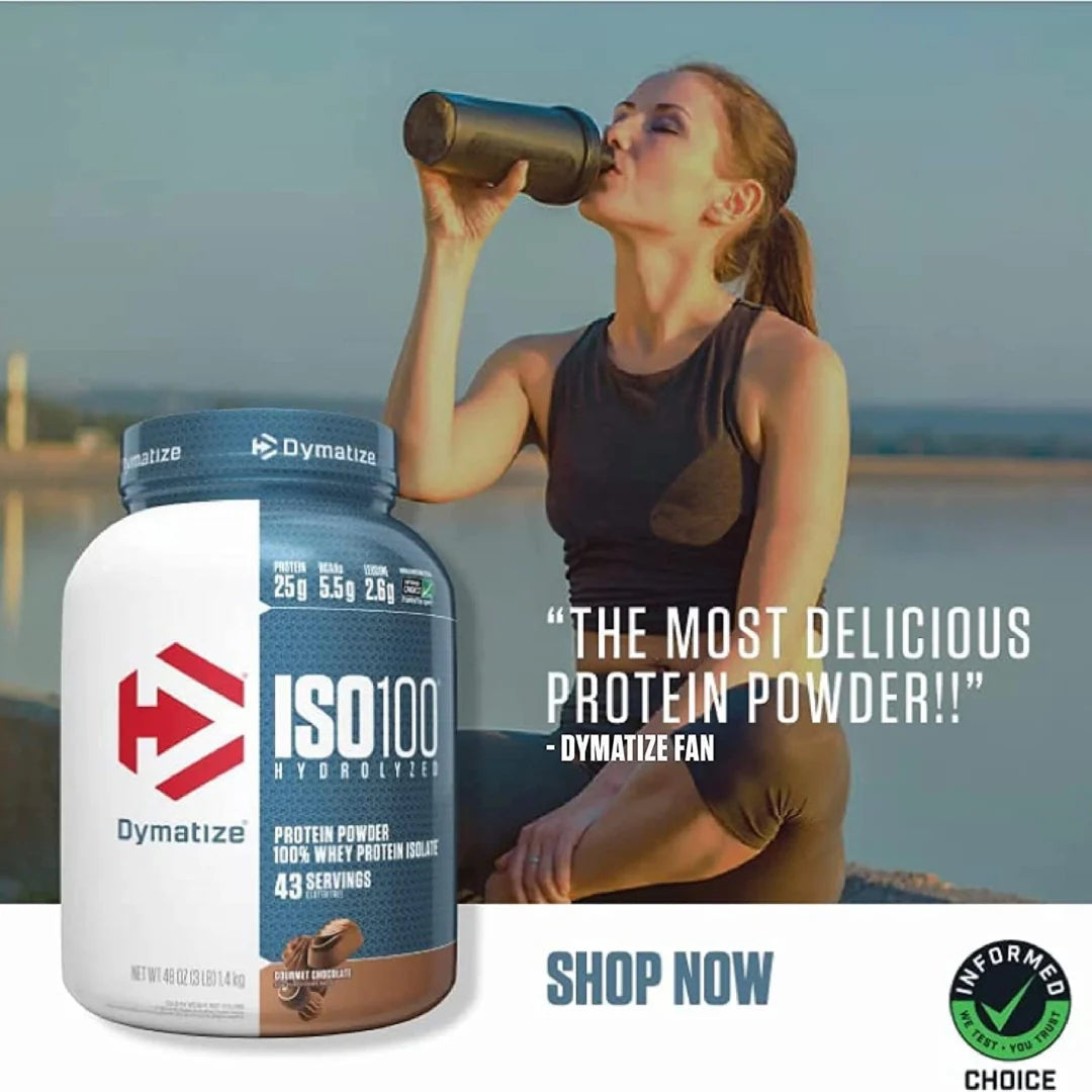 Dymatize, ISO100® Hydrolyzed, 100% Whey Protein Isolate, Gourmet Vanilla, 5 lb (2.3 kg)