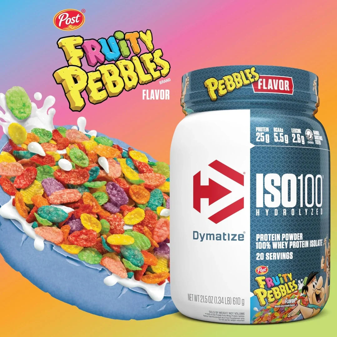 Dymatize, ISO100® Hydrolyzed, 100% Whey Protein Isolate, Fruity Pebbles, 3 lb (1.4 kg)