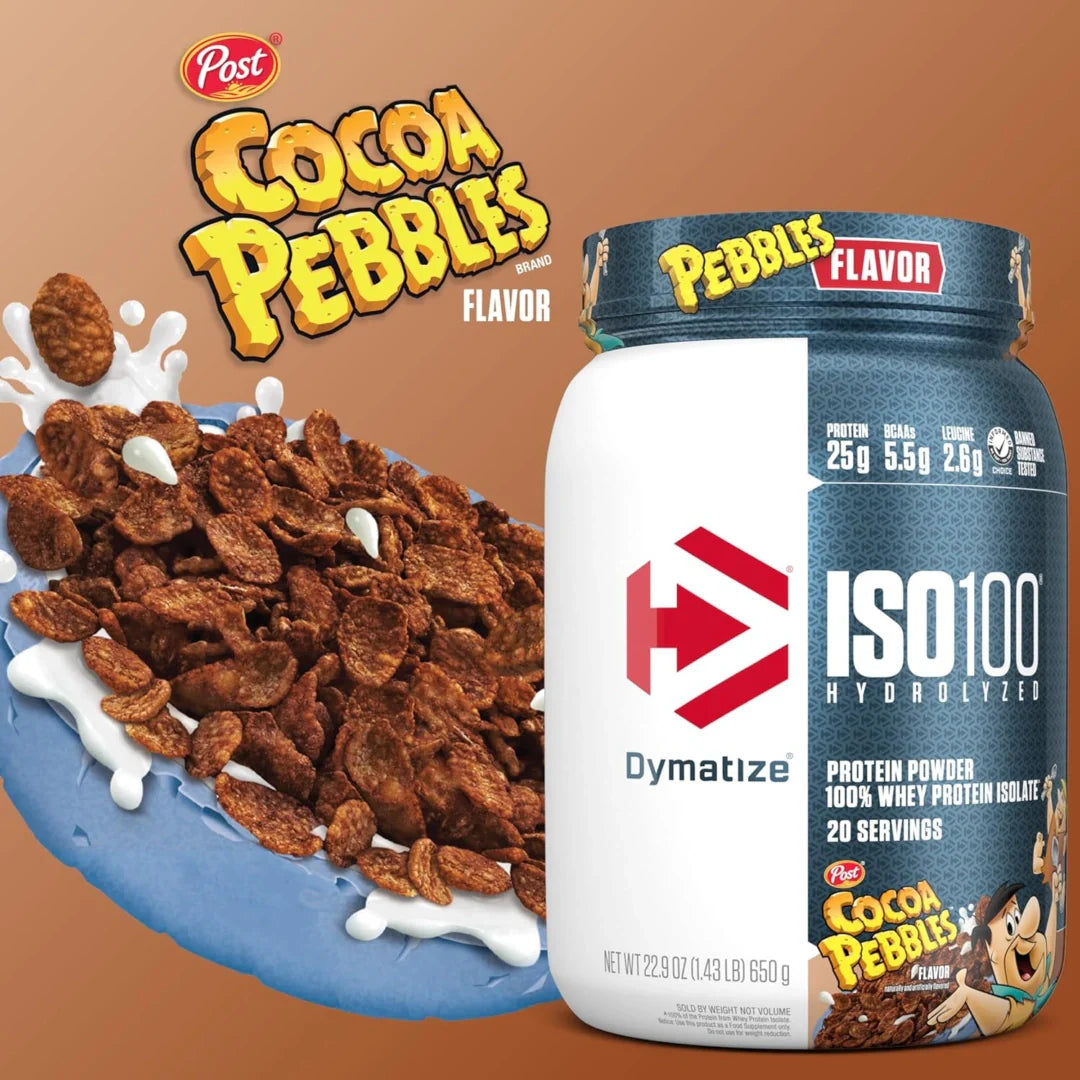 Dymatize, ISO100® Hydrolyzed, 100% Whey Protein Isolate, Cocoa Pebbles, 3 lbs (1.37 kg)