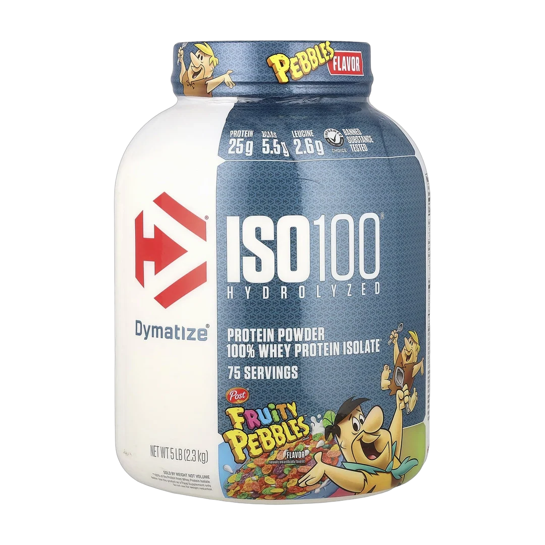 Dymatize, ISO100® Hydrolyzed, 100% Whey Protein Isolate, Fruity Pebbles, 5 lb (2.3 kg)