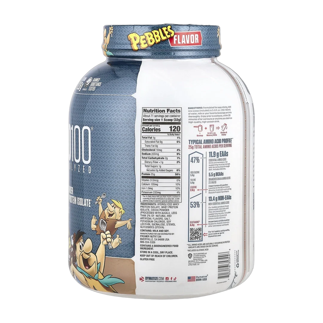 Dymatize, ISO100® Hydrolyzed, 100% Whey Protein Isolate, Cocoa Pebbles, 5 lb (2.3 kg)
