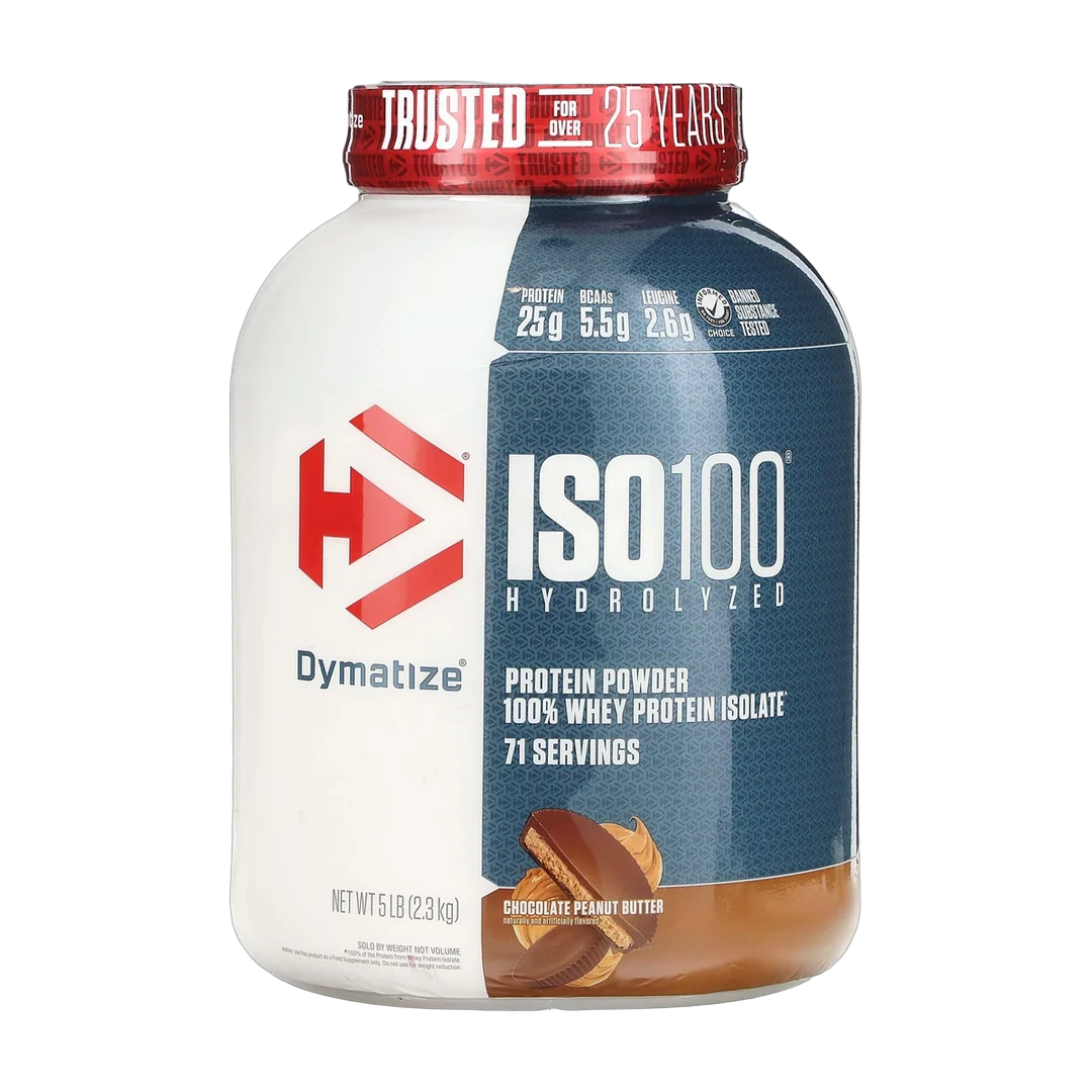 Dymatize, ISO100® Hydrolyzed, 100% Whey Protein Isolate, Chocolate Peanut Butter, 5 lb (2.3 kg)