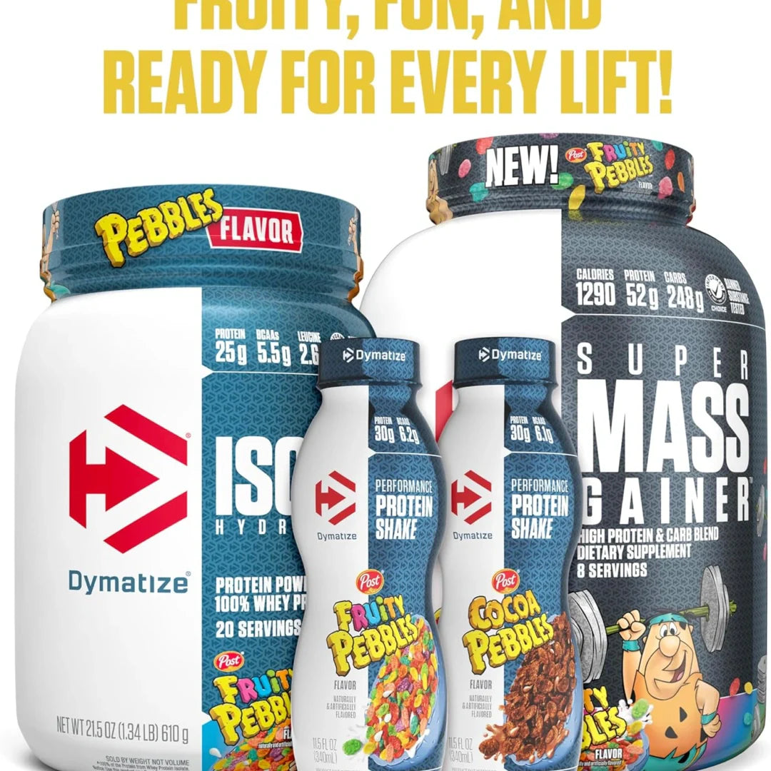 Dymatize, ISO100® Hydrolyzed, 100% Whey Protein Isolate, Fruity Pebbles, 1.34 lbs (610 g)