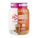 Dymatize, ISO100® Hydrolyzed, 100% Whey Protein Isolate, Dunkin’™ Cappuccino, 21.8 oz (610 g)