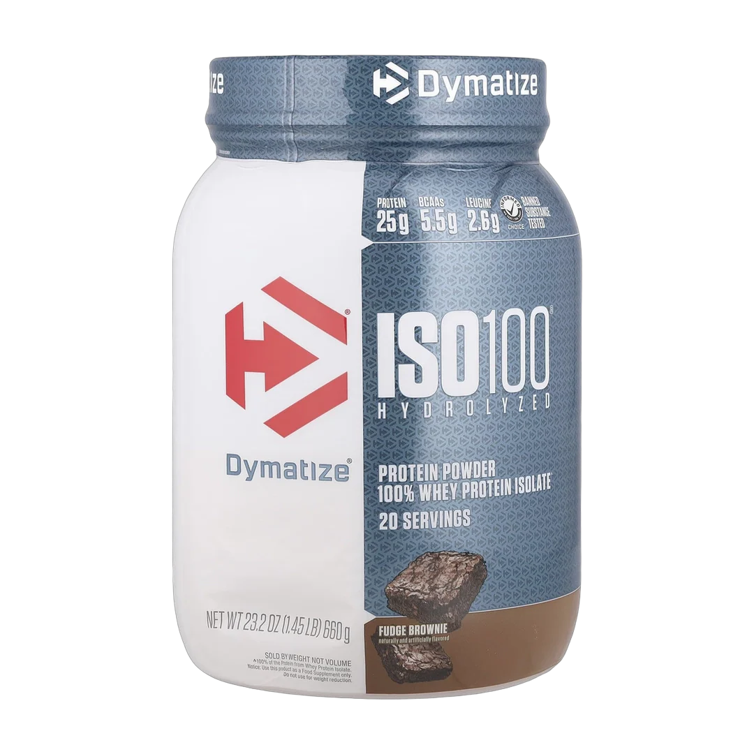 Dymatize, ISO100® Hydrolyzed, 100% Whey Protein Isolate, Fudge Brownie , 1.45 lb (660 g)