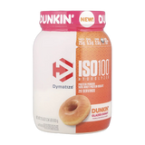 Dymatize, ISO100® Hydrolyzed, 100% Whey Protein Isolate, Dunkin® Glazed Donut, 1.34 lb (610 g)