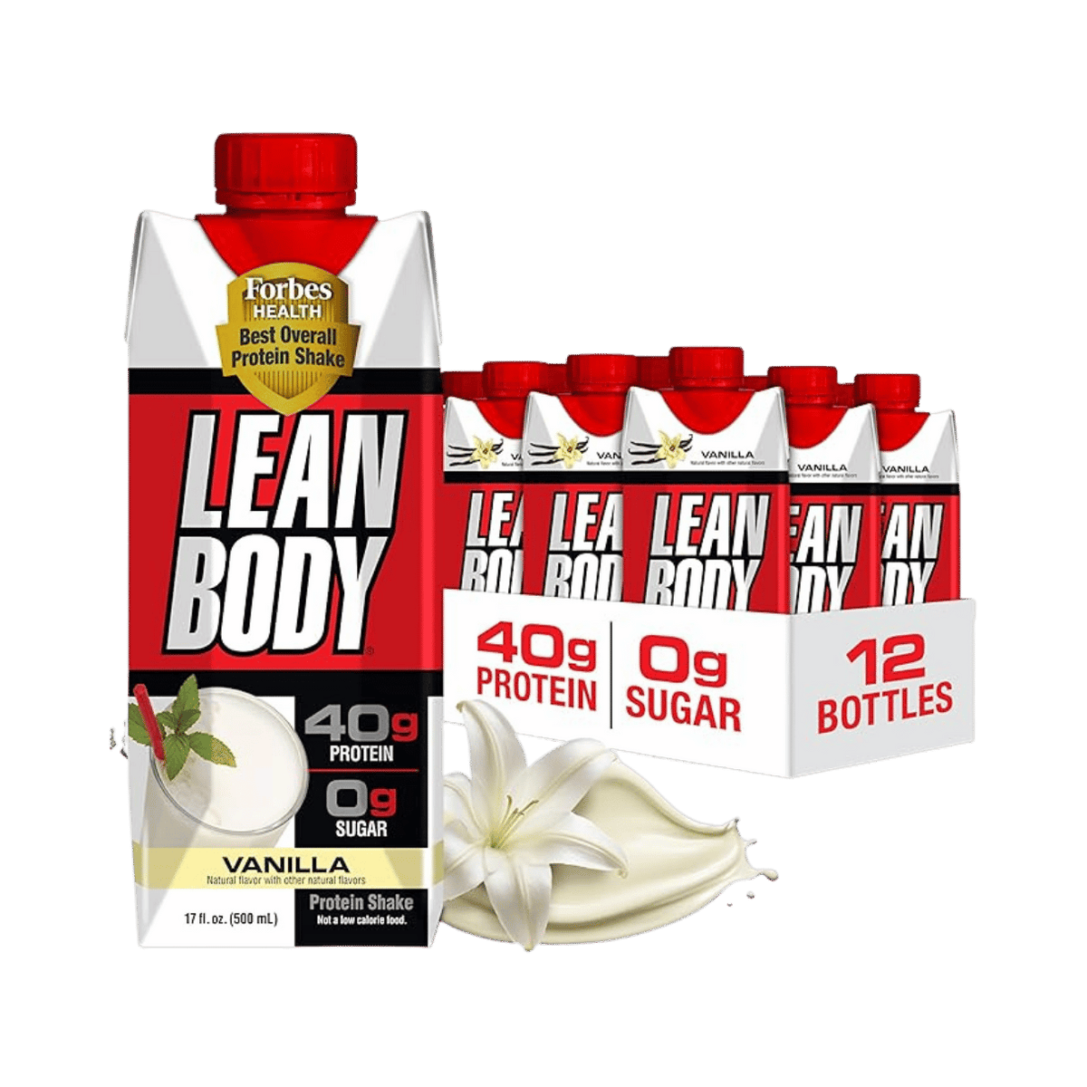 Labrada Nutrition, Lean Body Ready-to-Drink, Vanilla Protein Shake, 17 fl oz