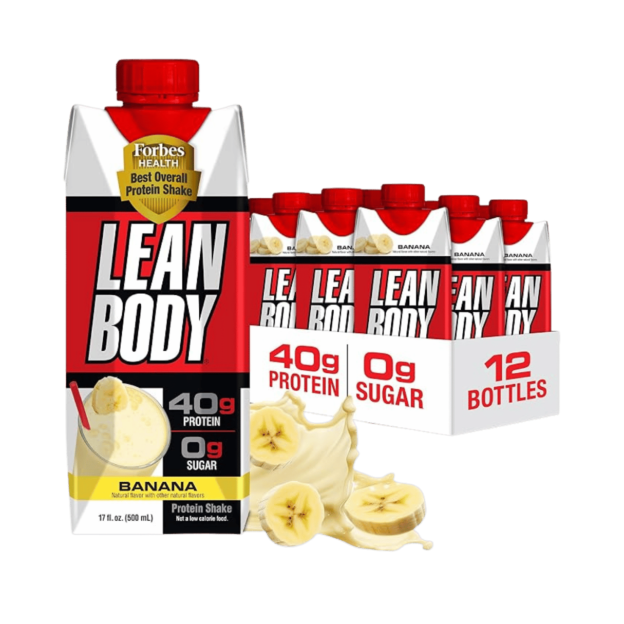Labrada Nutrition, Lean Body Ready-to-Drink, Banana Protein Shake, 17 fl oz