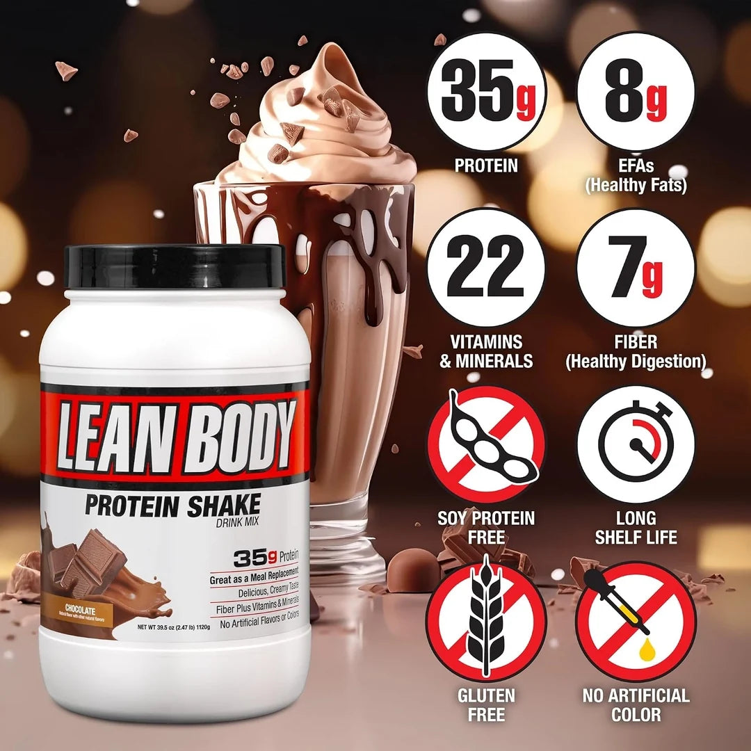 Labrada Nutrition, Lean Body®, Protein Shake Drink Mix, Chocolate, 2.47 lb (1,120 g)
