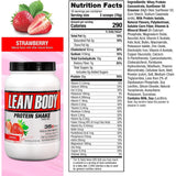 Labrada Nutrition, Lean Body®, Protein Shake Drink Mix, Strawberry, 2.47 lb (1,120 g)